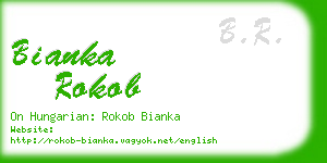 bianka rokob business card